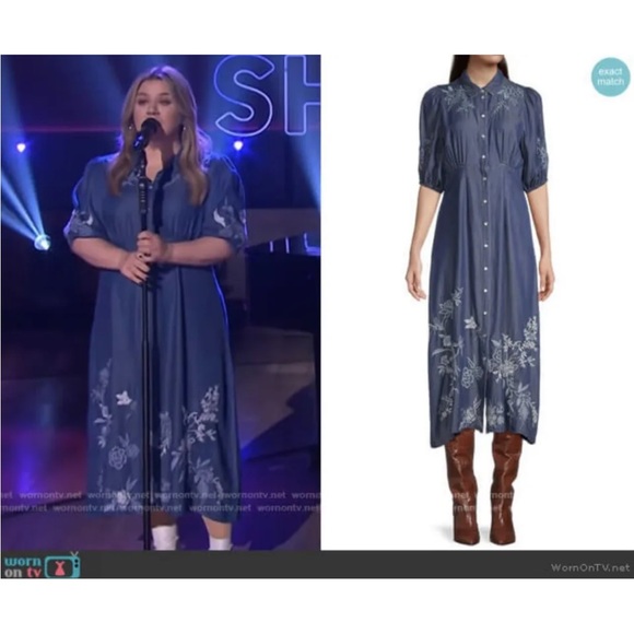 johnny was denim dress Johnny Was Denim Dress